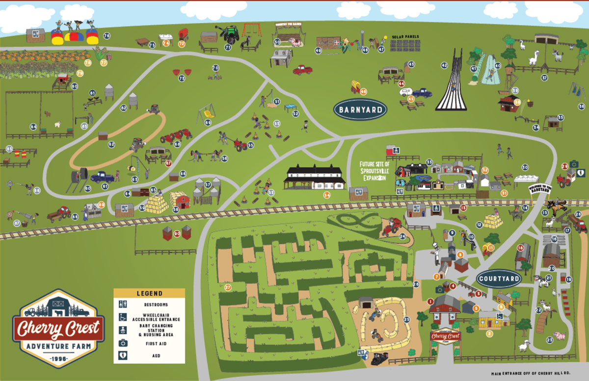 Farm Map - Plan Your Day | Cherry Crest Adventure Farm