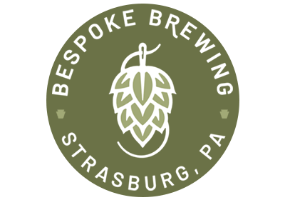 Bespoke Brewing logo featuring a hop cone design, representing the craft brewery in Strasburg, PA, emphasizing small-batch, handcrafted beer.